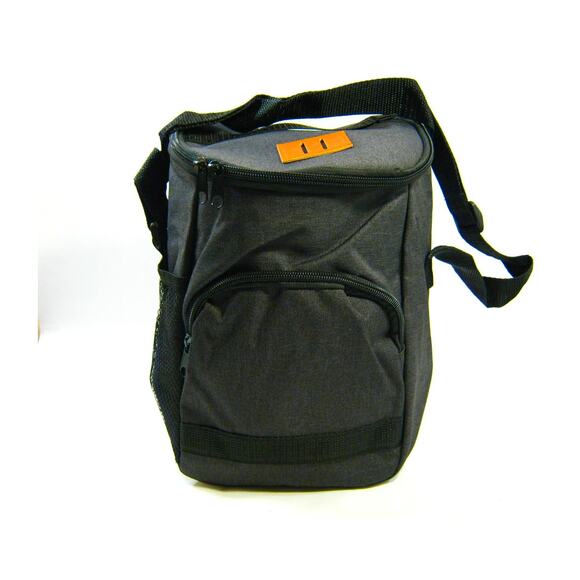 Black Collapsible Cooler Bag Tote 12 Can Beach Travel Car Leak Proof Insulated - Picture 8 of 8